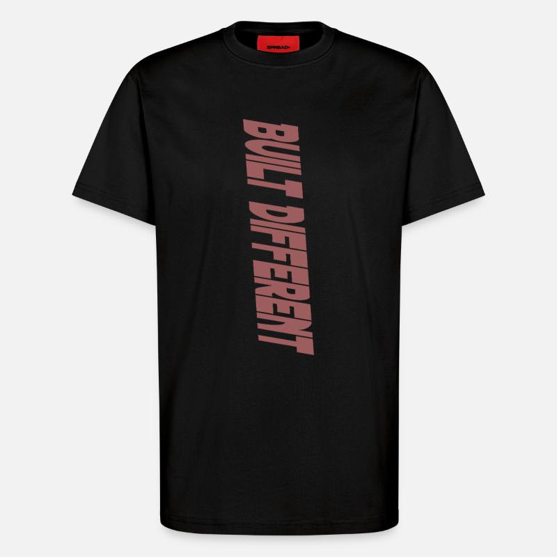 Construit différemment - T-shirt bio décontracté fabriqué en UE - SOLID BLACK