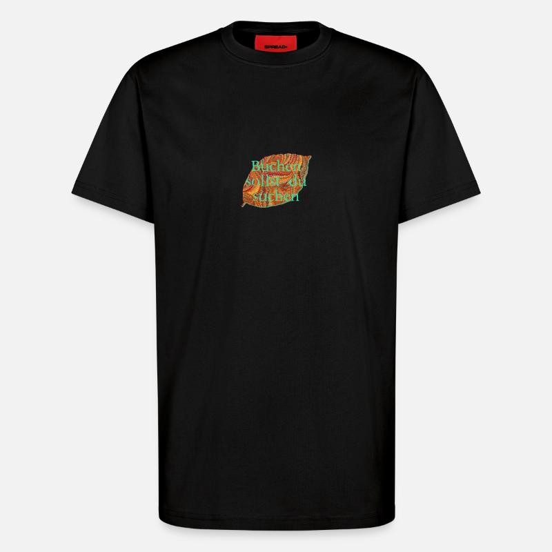 buche e 22 - T-Shirt - made by SPREAD - SOLID BLACK
