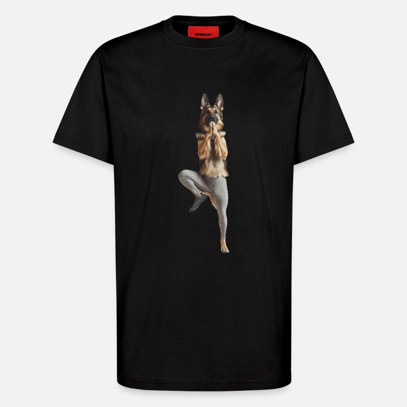 Deutscher Schäferhund - T-Shirt - made by SPREAD - SOLID BLACK