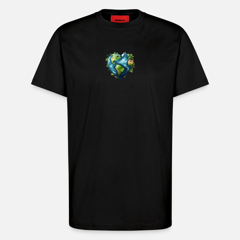Liebe unsere Erde - T-Shirt - made by SPREAD - SOLID BLACK