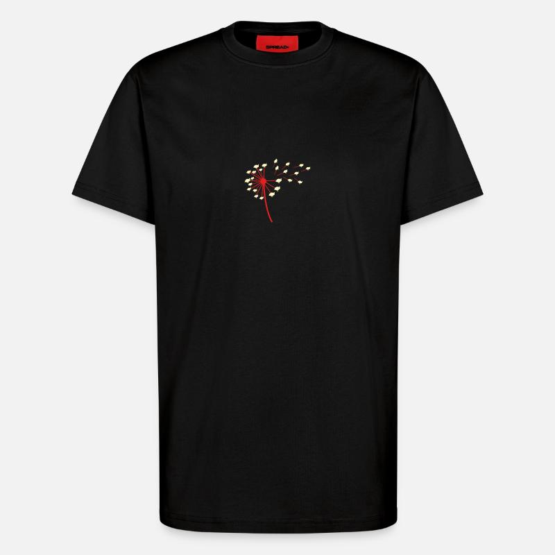 Hühner Hahn Perlhuhn - T-Shirt - made by SPREAD - SOLID BLACK