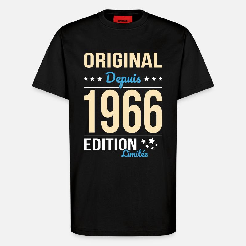 Original seit 1966 – 60-jähriges Jubiläum - T-Shirt - made by SPREAD - SOLID BLACK