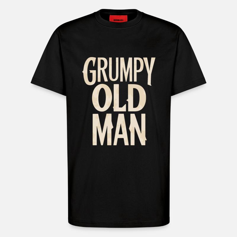 Grumpy Old Man Unverwechselbarer Stil - T-Shirt - made by SPREAD - SOLID BLACK