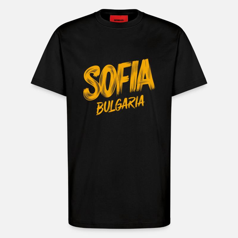 Sofia Bulgarien Souvenir - T-Shirt - made by SPREAD - SOLID BLACK