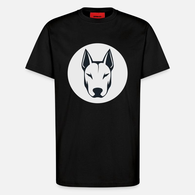 Bullterrier - T-Shirt - made by SPREAD - SOLID BLACK
