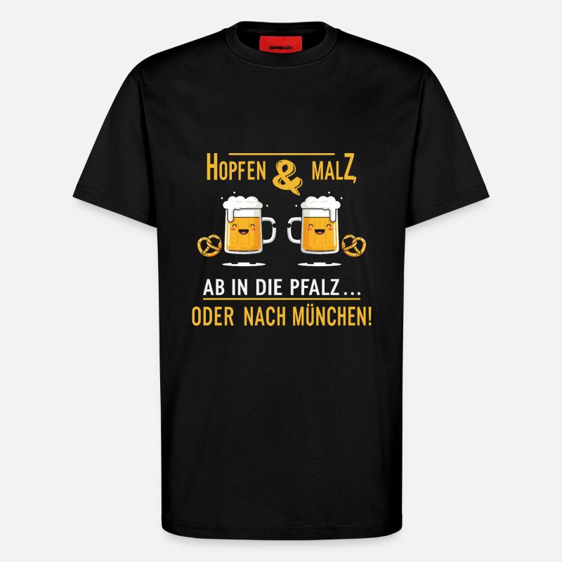 Bierfest - T-Shirt - made by SPREAD - SOLID BLACK