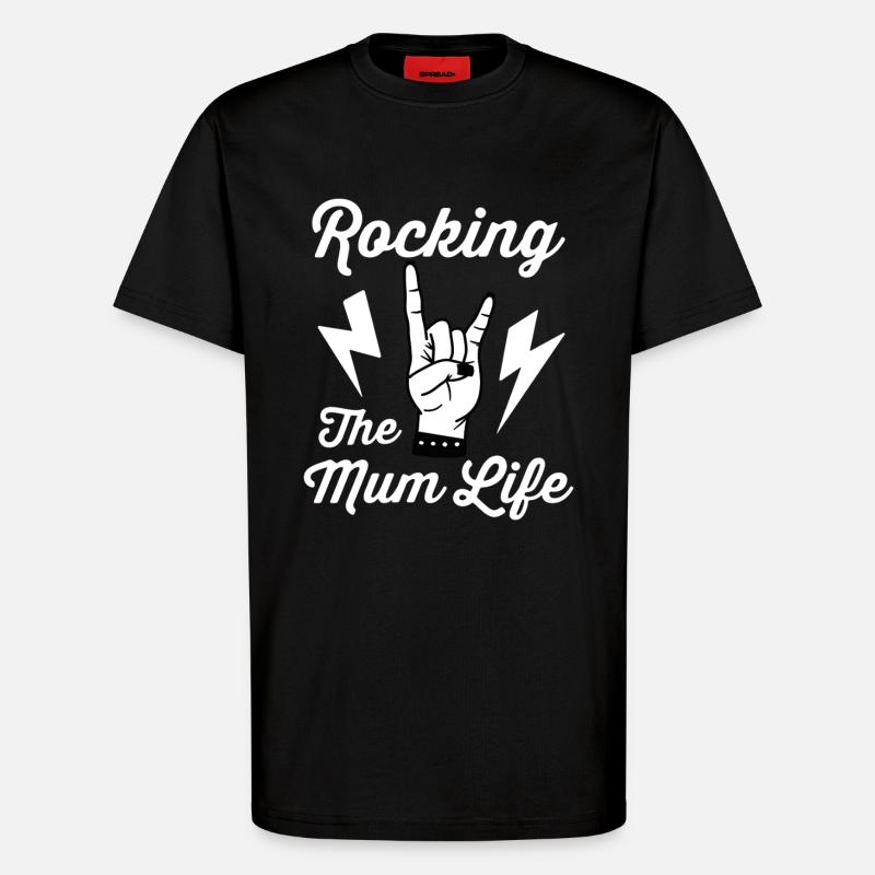 Das Mutterleben rocken - T-Shirt - made by SPREAD - SOLID BLACK