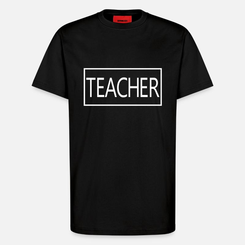 Cadeau d'enseignant diplômé fier d'enseigner - T-shirt bio décontracté fabriqué en UE - SOLID BLACK