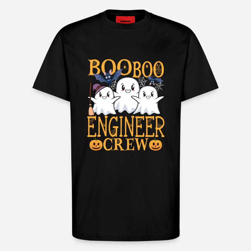 Engineer uu Funny Engineer - T-shirt bio décontracté fabriqué en UE - SOLID BLACK