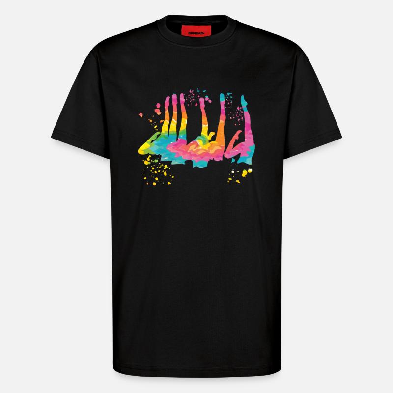 Artistic Swim Team Synchronschwimmen - T-Shirt - made by SPREAD - SOLID BLACK