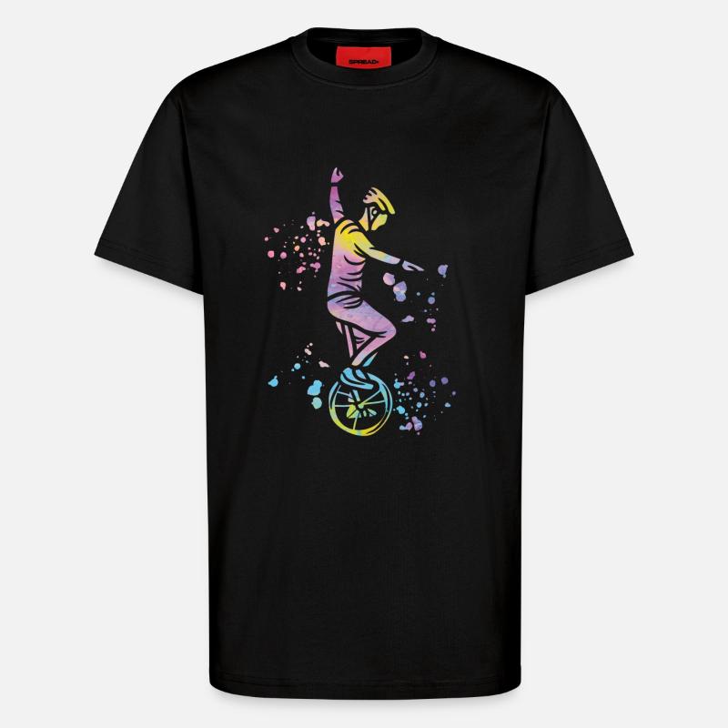 Einradfahrer Einradfahren Einrad - T-Shirt - made by SPREAD - SOLID BLACK