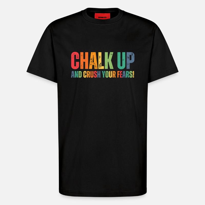 Bouldern Chalk Up Boulderer - T-Shirt - made by SPREAD - SOLID BLACK