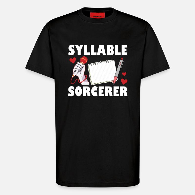 Silbenzauberer Poetry Slam - T-Shirt - made by SPREAD - SOLID BLACK