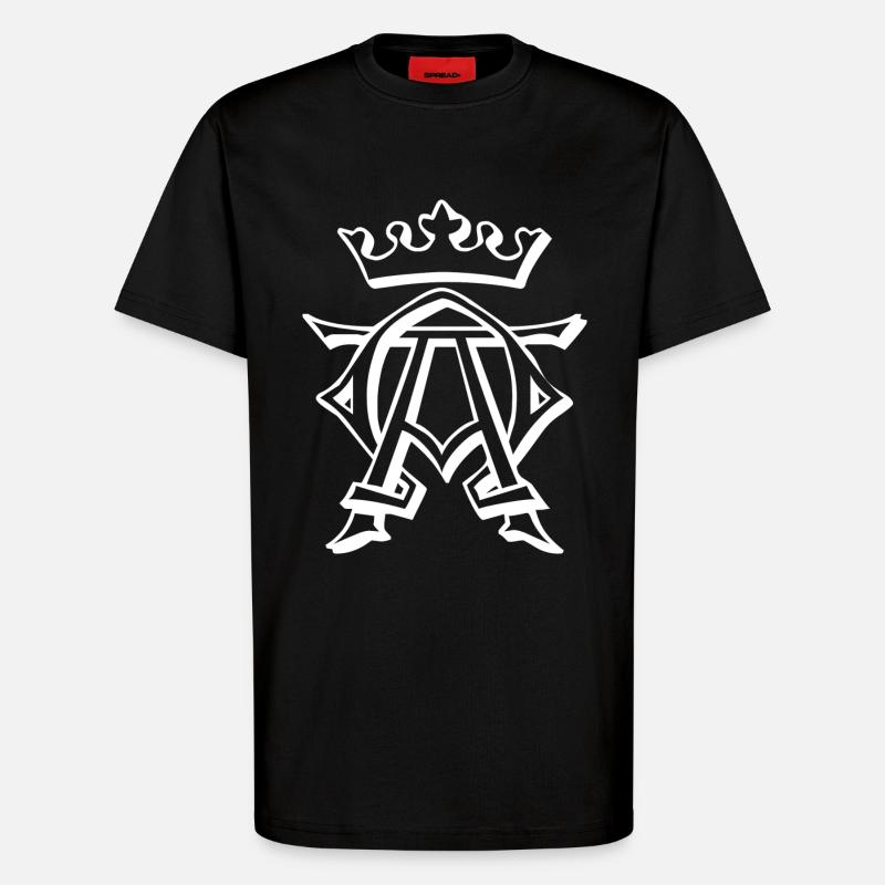 King, crown, king - T-Shirt - made by SPREAD - SOLID BLACK
