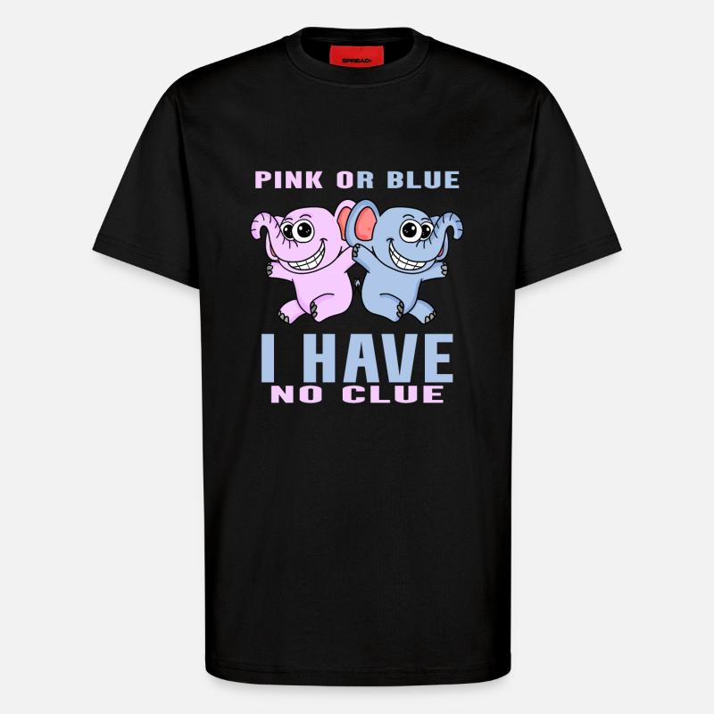 Pink oder Blau - T-Shirt - made by SPREAD - SOLID BLACK