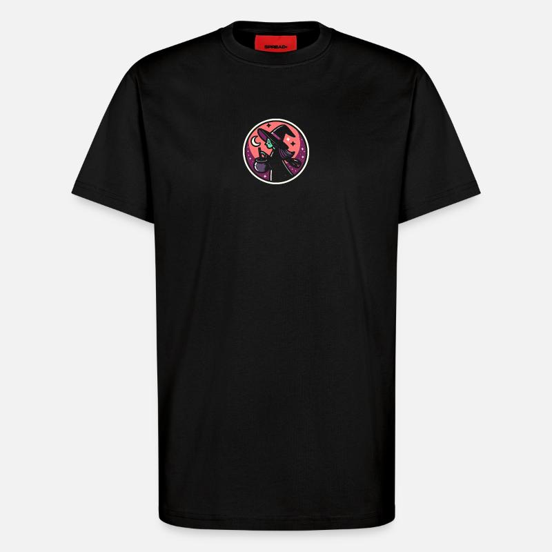 Hexe Comic - T-Shirt - made by SPREAD - SOLID BLACK