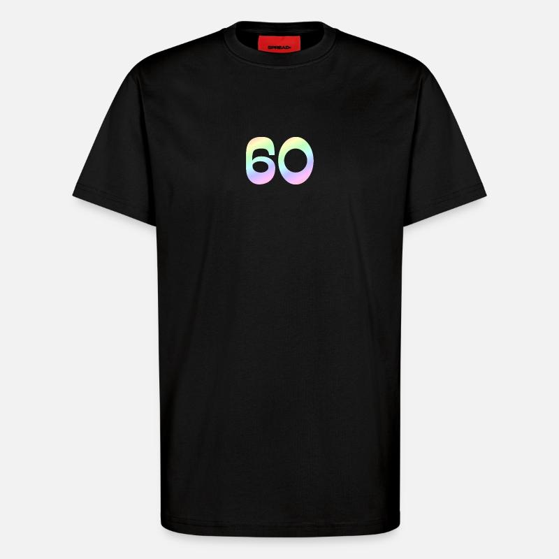 geschenkidee, 60 pastellfarbe - T-Shirt - made by SPREAD - SOLID BLACK