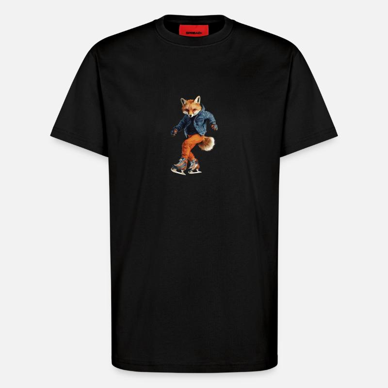 Fuchs - T-Shirt - made by SPREAD - SOLID BLACK