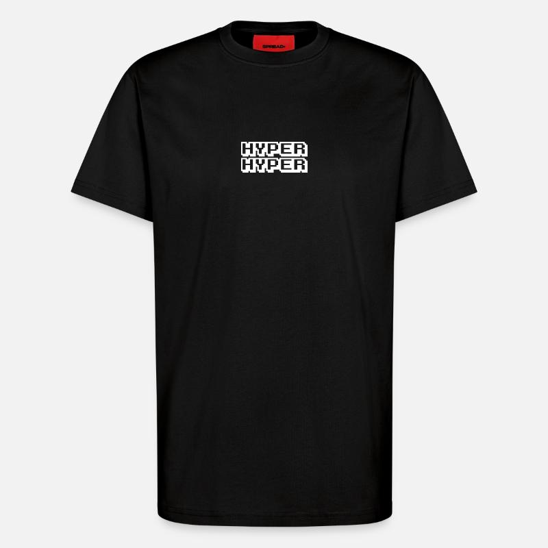 HYPER HYPER - T-Shirt - made by SPREAD - SOLID BLACK