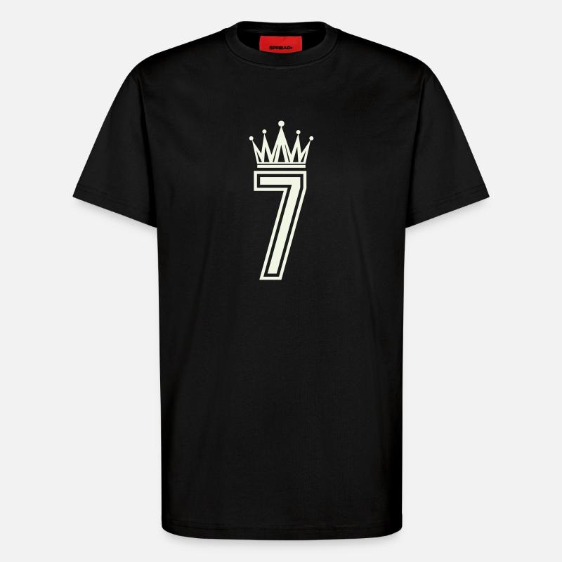 Königliche Sieben Logo - T-Shirt - made by SPREAD - SOLID BLACK
