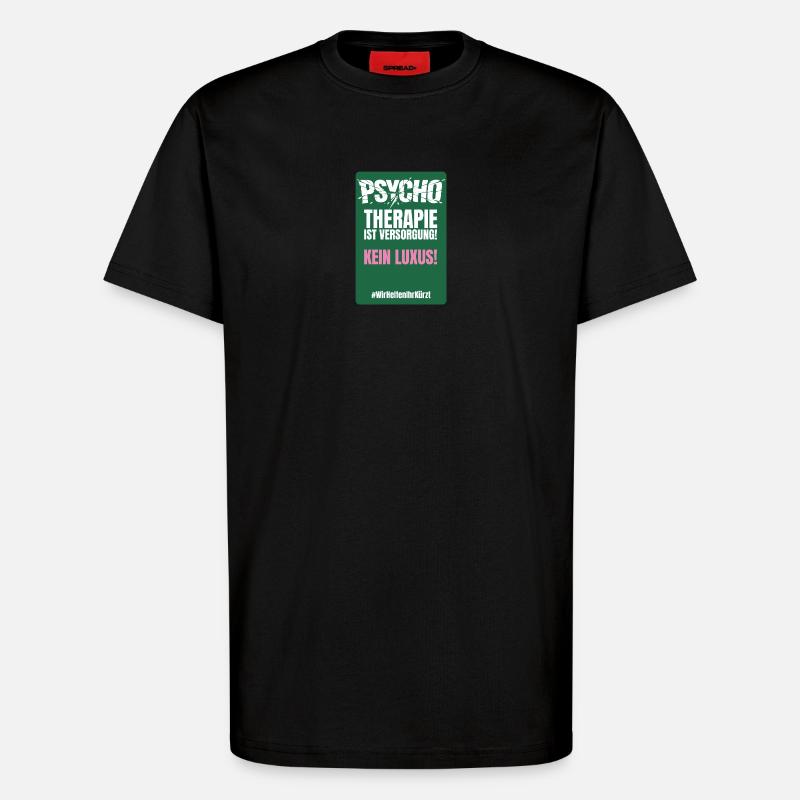 PSYCHO_06 - T-Shirt - made by SPREAD - SOLID BLACK