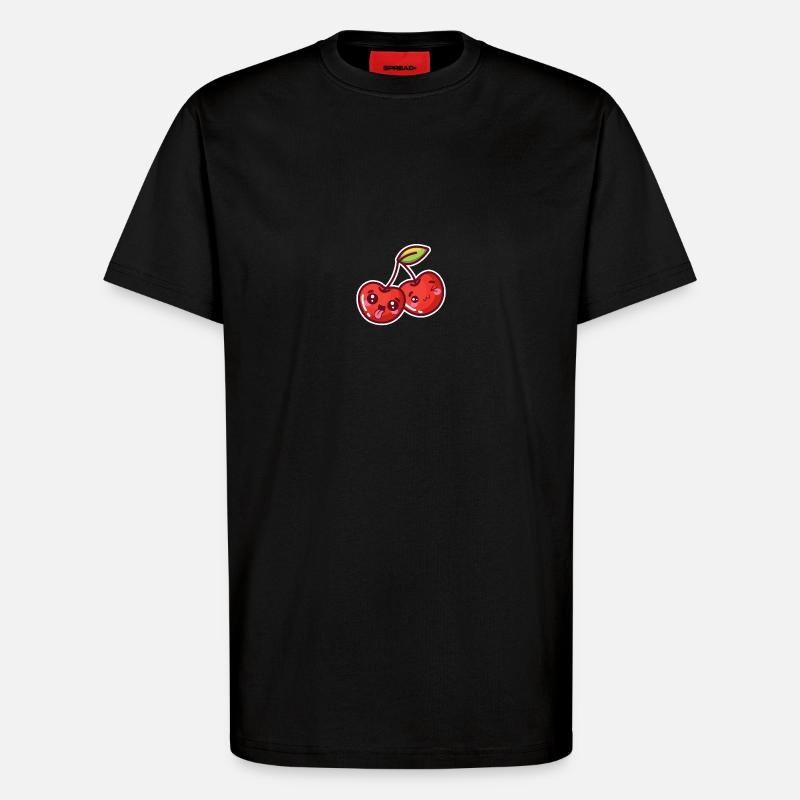 Saure Kirsche - T-Shirt - made by SPREAD - SOLID BLACK