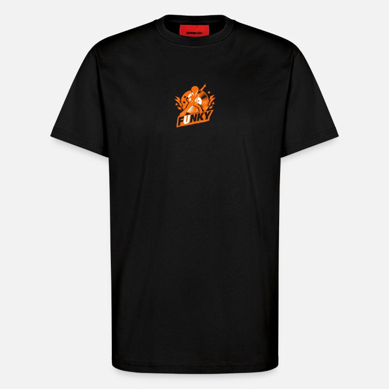 flippig - T-Shirt - made by SPREAD - SOLID BLACK