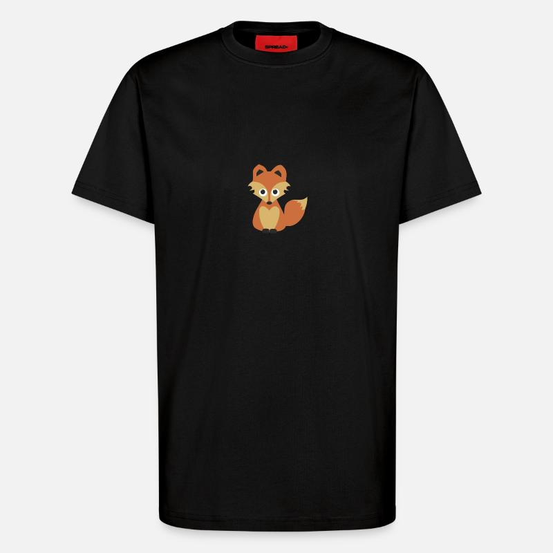 Fuchs - T-Shirt - made by SPREAD - SOLID BLACK