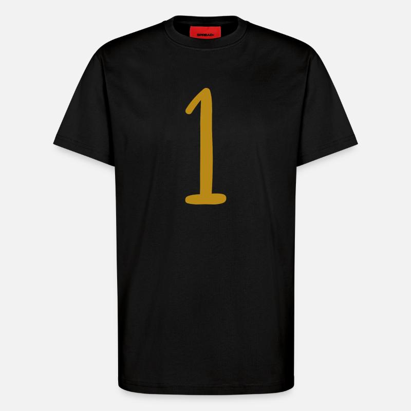 1 - T-shirt bio décontracté fabriqué en UE - SOLID BLACK