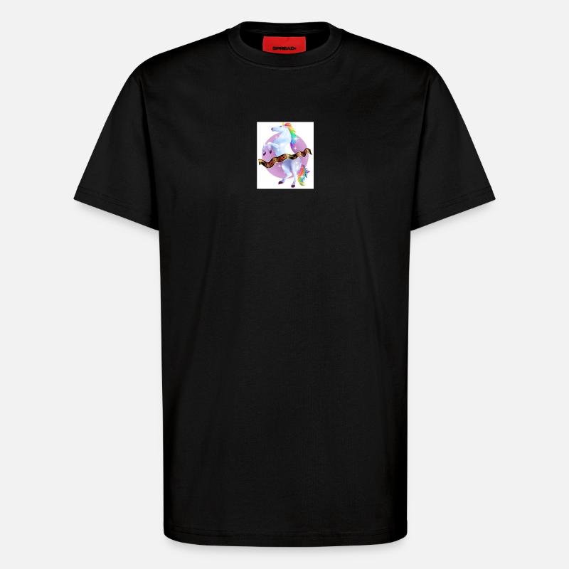 als Einhörner die Erde beherrschten - T-Shirt - made by SPREAD - SOLID BLACK