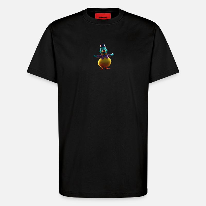 Canard magique - T-shirt bio décontracté fabriqué en UE - SOLID BLACK