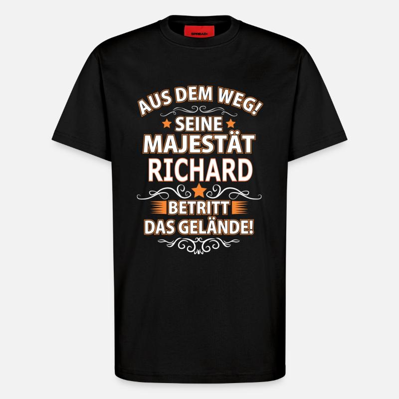 RICHARD - T-Shirt - made by SPREAD - SOLID BLACK