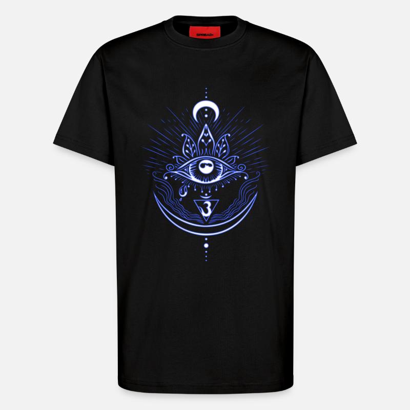 Third Eye Chakra Symbol Third Eye - T-Shirt - made by SPREAD - SOLID BLACK