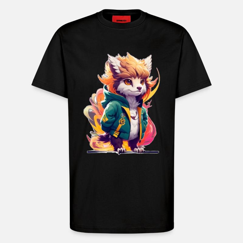 Süßer Stylischer Greif - T-Shirt - made by SPREAD - SOLID BLACK