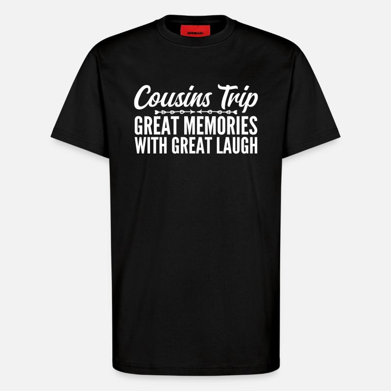 Cousin Trip 2025 - T-Shirt - made by SPREAD - SOLID BLACK