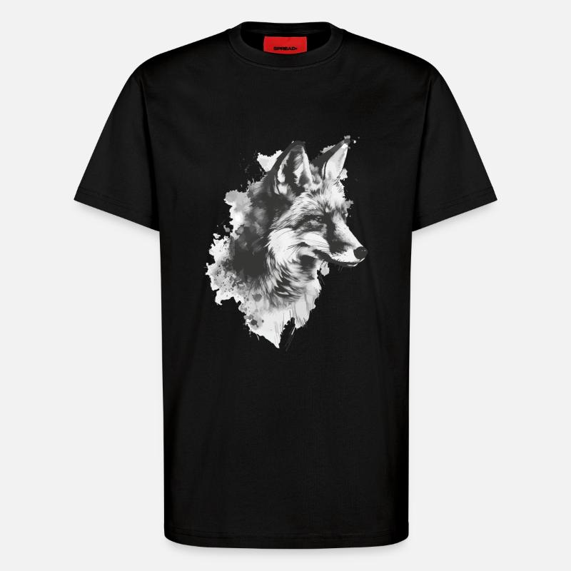 Fuchs - T-Shirt - made by SPREAD - SOLID BLACK