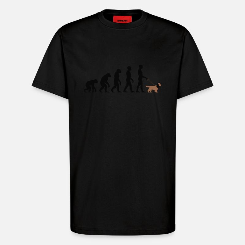 Cocker Spaniel - T-shirt bio décontracté fabriqué en UE - SOLID BLACK