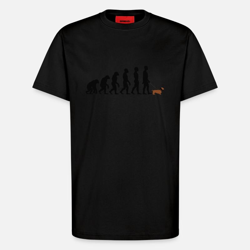 Dackel - T-Shirt - made by SPREAD - SOLID BLACK