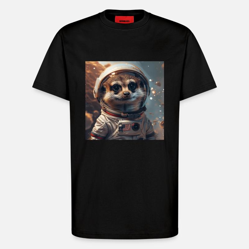 Erdmännchen - T-Shirt - made by SPREAD - SOLID BLACK