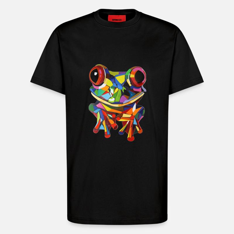 Frosch - T-Shirt - made by SPREAD - SOLID BLACK