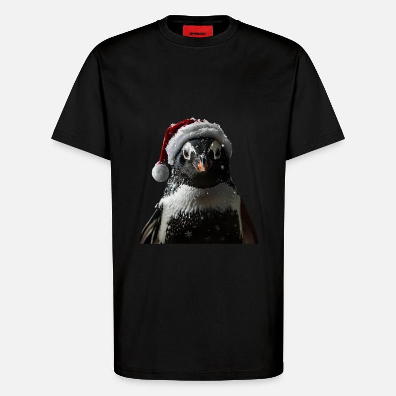 Pinguin - T-Shirt - made by SPREAD - SOLID BLACK