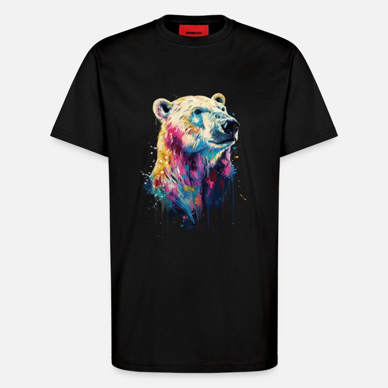 Eisbär - T-Shirt - made by SPREAD - SOLID BLACK