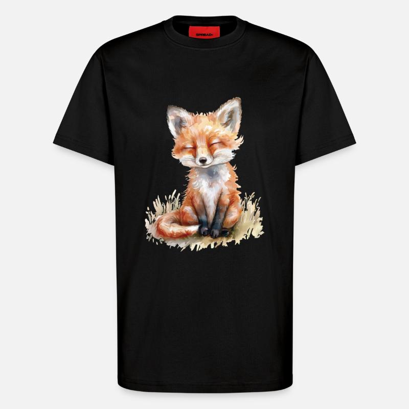 Fuchs - T-Shirt - made by SPREAD - SOLID BLACK