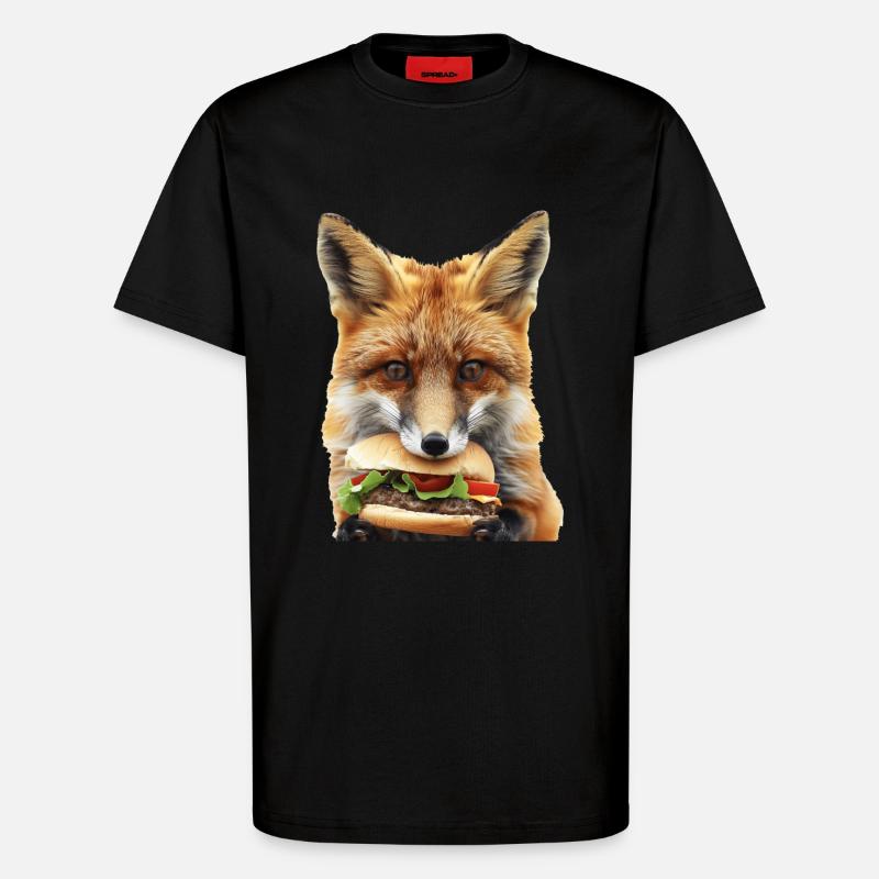 Fuchs - T-Shirt - made by SPREAD - SOLID BLACK