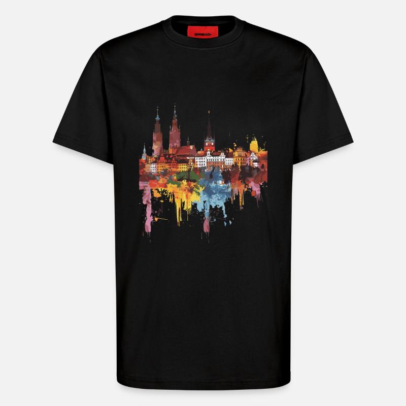 Ruda Śląska - T-Shirt - made by SPREAD - SOLID BLACK