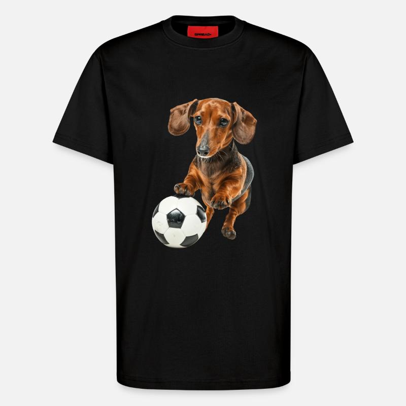 Dackel - T-Shirt - made by SPREAD - SOLID BLACK