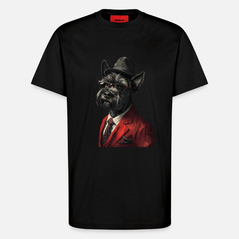 Scottish Terrier - T-Shirt - made by SPREAD - SOLID BLACK