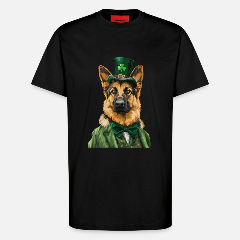 Deutscher Schäferhund - T-Shirt - made by SPREAD - SOLID BLACK