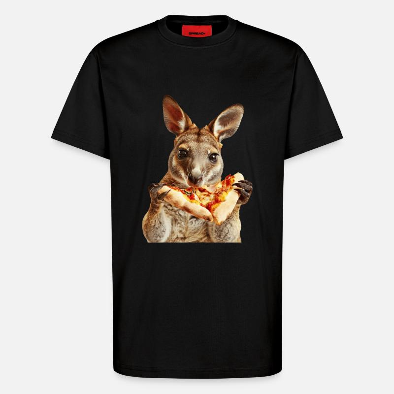Wallaby - T-Shirt - made by SPREAD - SOLID BLACK
