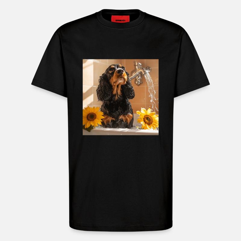 Cocker Spaniel - T-Shirt - made by SPREAD - SOLID BLACK